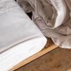 Luxury hotel silk 600tc white duvet cover