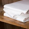 Luxury hotel silk 600tc white fitted sheet