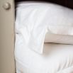 Luxury hotel silk 600tc white oxford pillowcases