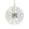 A sparkling and magical firework-style chandelier with crystal beads by Hudson Valley