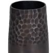 A unique textured giraffe patterned vase with a burnished bronze finish 