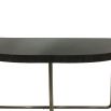 Contemporary black tinted glass console table