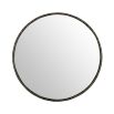 A luxurious round antique bronze mirror