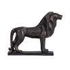 A magnificent cubism-inspired bronze lion sculpture 