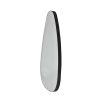Beautiful, abstract shape mirror with a dark corrugated frame