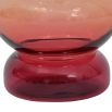 Delightful rose-coloured gradient glass vase.