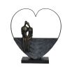 Gorgeous heart sculpture with elegant worn look
