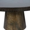 Gorgeous set of two layered, textured bronze coffee tables
