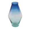 gorgeous hand blown blue ombre vase