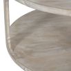 stunning natural whitewashed coffee table with sleek light design