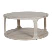 stunning natural whitewashed coffee table with sleek light design