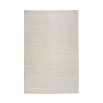 Elegant and simple wool rug in ivory