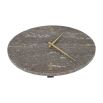 Brown and grey marble wall clock