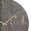 Brown and grey marble wall clock