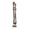 Abstract carved large wooden sculpture