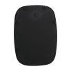 Black graphite textured mirror with soft curves