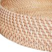 Set of two woven rattan baskets