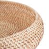 Set of two woven rattan baskets