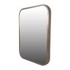 Rectangular mirror with gold frame