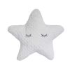 A soft and cosy star-shaped polyester cushion