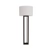 Black floor lamp with four edges