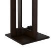 Black floor lamp with four edges