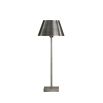 Small silver minimal table lamp