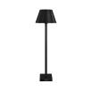 Tall, slim table lamp in matte black finish
