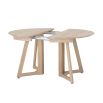 Luxurious extendable wooden dining table