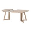 Luxurious extendable wooden dining table