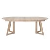 Luxurious extendable wooden dining table