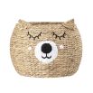 Natural rattan storage basket Water Hyacinth for kids room
