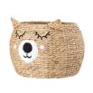 Natural rattan storage basket Water Hyacinth for kids room
