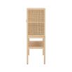 A stunning Scandinavian rattan and pinewood cabinet