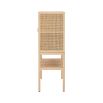 A stunning Scandinavian rattan and pinewood cabinet