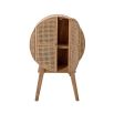 A gorgeous small fir and rattan storage cabinet 