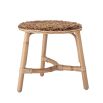 A natural banana palm bark and rattan kids stool 