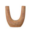 A luxurious double-ended U-Shaped terracotta vase