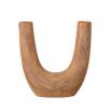 A luxurious double-ended U-Shaped terracotta vase