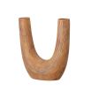 A luxurious double-ended U-Shaped terracotta vase