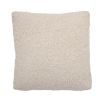 Luxurious cream white woven cushion