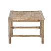 woven bamboo side table 