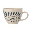 White mug with paisley blue details