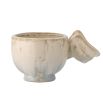 Blue and white mug with angel wing handle
