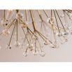 A sparkling and magical firework-style chandelier with crystal beads by Hudson Valley