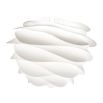 Contemporary, curved wave white lamp shade