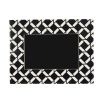 chic photo frame with geometric black and white pattern