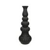Luxurious tall black textured vase