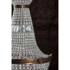 Classic statement empire shape chandelier with cut glass intertwined beading