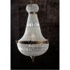 Classic statement empire shape chandelier with cut glass intertwined beading